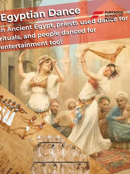 In Ancient Egypt, dance was used for both sacred rituals and entertainment. This shows the universal appeal of dance throughout history, a tradition we continue with our diverse range of dance classes for all ages.