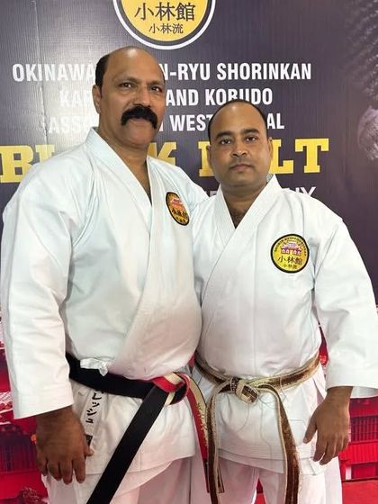 With one of our senior instructors at an event in Kolkata. Our instructors are the backbone of our federation, carrying the tradition forward.