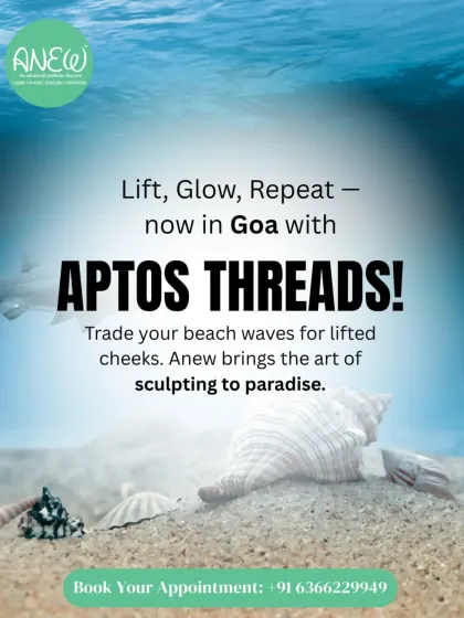 I am bringing the art of sculpting to paradise with Aptos Threads in Goa. This non-surgical facelift alternative provides an instant lift and boosts natural collagen for beautifully lifted cheeks.