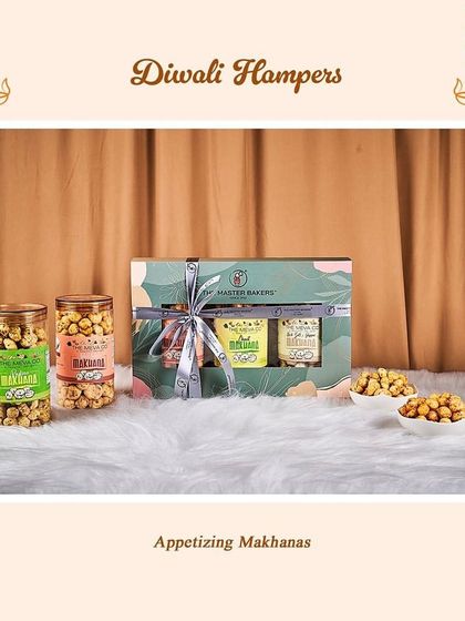 A light and appetizing snack option for the festive season. This gift set features our roasted makhanas in various flavors, presented in jars and a beautiful gift box.