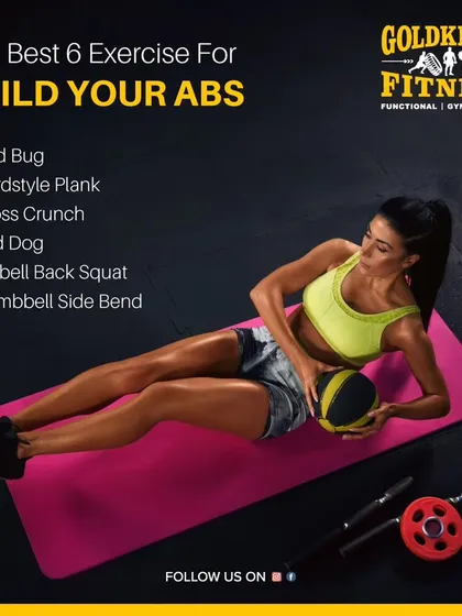 Here are six of the best exercises to build your abs. This routine includes a mix of movements like the dead bug, hardstyle plank, and barbell back squat to build a truly strong core.