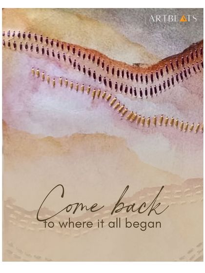 Sometimes, moving forward means tracing our way back to what truly matters. This piece, with its warm, earthy tones and delicate embroidery, embodies the spirit of the 'Rooted' collection: finding strength in where it all began.