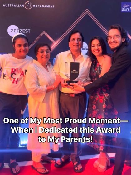 One of my proudest moments was dedicating this award to my parents. Their support has been my foundation throughout this entire journey.