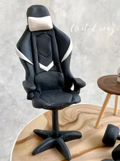 Every detail on the gaming chair, from the stitching to the headrest, is carefully crafted to look just like the real thing.