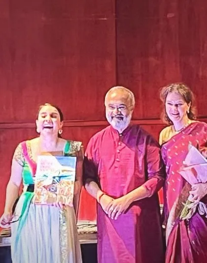 Taking a bow after a wonderful performance at the McKinney Performing Arts Center in Dallas. It is always a joy to share our music with such receptive and warm audiences.