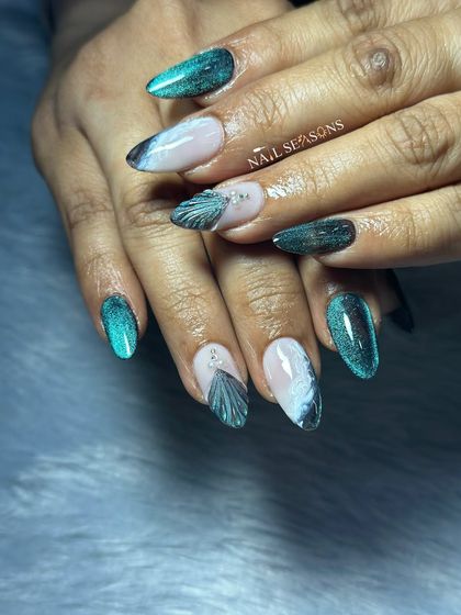 This design is perfect for someone who wants a dark and mysterious take on the mermaid trend.