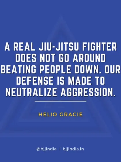 This principle from Helio Gracie is central to my teaching. I don't teach aggression; I teach you how to calmly and intelligently neutralize it. The goal is to build the confidence to walk away, but the competence to act if you must.