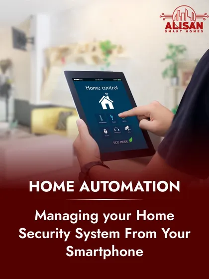 Managing your home security system from your smartphone is a core feature of our automation service. This image shows how you can monitor and control your home's safety from a single, intuitive tablet interface.