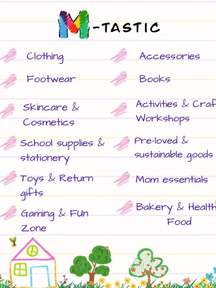 An overview of the product categories we look for, from clothing and footwear to mom essentials and bakery items.