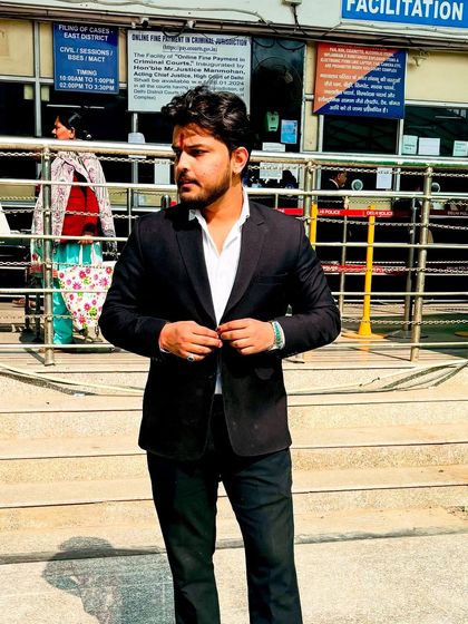 Standing outside a court facilitation center. Taking risks is part of the story, and in criminal law, calculated risks lead to victories.