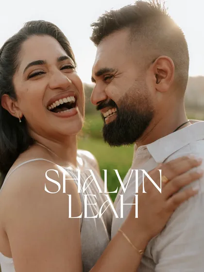 A candid, joyful moment between a couple during their outdoor engagement session. Capturing this kind of natural interaction is central to my photography style.