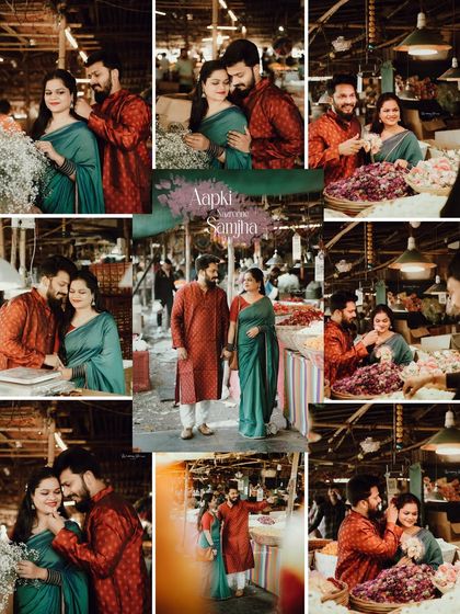 This collage showcases the variety of shots we can get in a single location like a flower market, from wide shots to intimate close-ups.