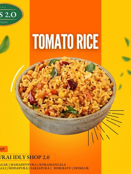 Our Tomato Rice is bursting with tangy, spicy, and irresistible flavors. It's a perfect meal for any time of the day.
