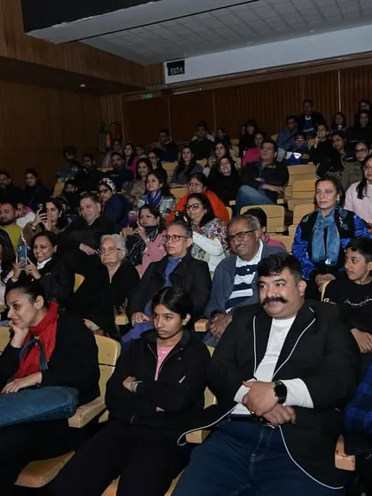 A packed house enjoying the show. The energy of a live audience is an integral part of the learning experience for our young performers.