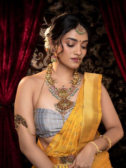 Thesparklebox - Occasion Wear Jewellery Rental Vibrant Kempu & Antique Sets photo 15
