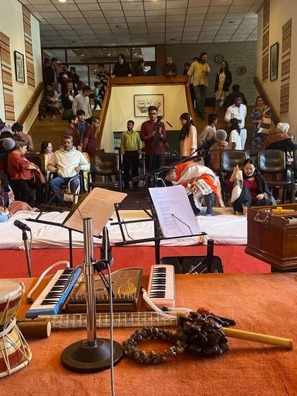 Performing 'Threshold' with Bindhumalini at Panchgani for an event focused on music, poetry, and conversations. These intimate settings allow for deep connection.