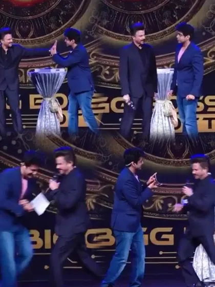 Sharing a moment on stage with the evergreen Anil Kapoor. I almost got playfully punched for reading his mind. After the show, we had a wonderful chat about art and life, a conversation I'll always remember.