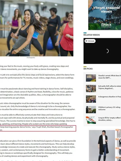 I was thrilled to be interviewed for the Deccan Herald newspaper for my expertise in wedding choreography. In the feature, I discuss the importance of staying updated with the latest dance forms to keep performances fresh and exciting.
