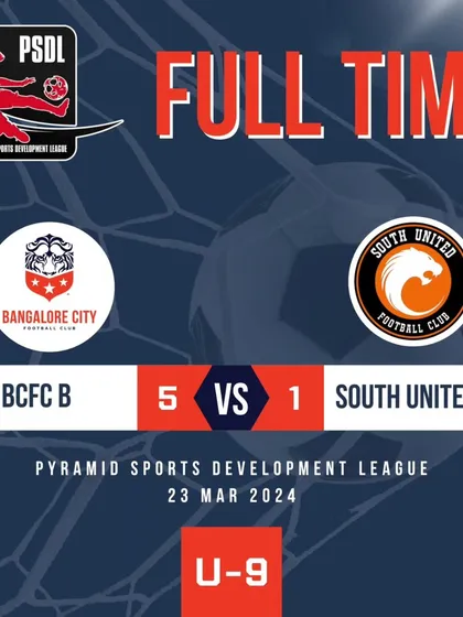 Our U9 B team celebrating a 5-1 victory in their PSDL match.