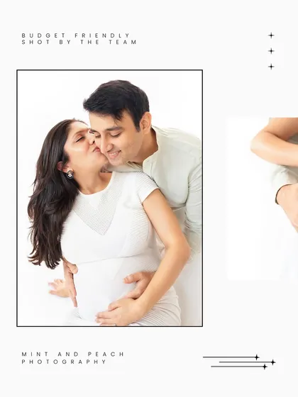 A sweet kiss from the husband during a maternity mini session. We capture connection and love, no matter the package.