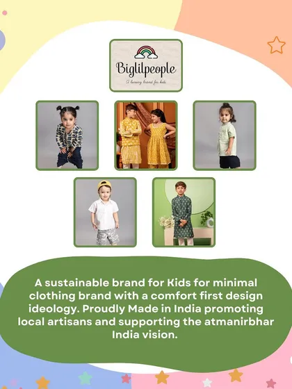 Showcasing Biglilpeople, a sustainable brand with a minimal design ideology, proudly made in India and supporting local artisans.