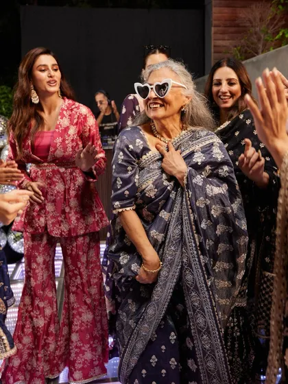 Dadi stealing the show on the dance floor. Age is just a number when you have style and the right attitude.