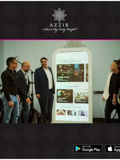 On stage for the launch of the Azzir Nightlife App. I enjoy being part of product launches and corporate milestones, providing the energy to make the moment memorable.