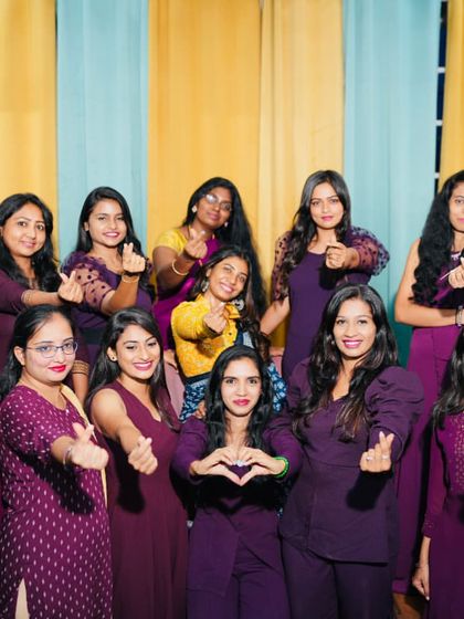 My amazing group of students showing some love on their graduation day.