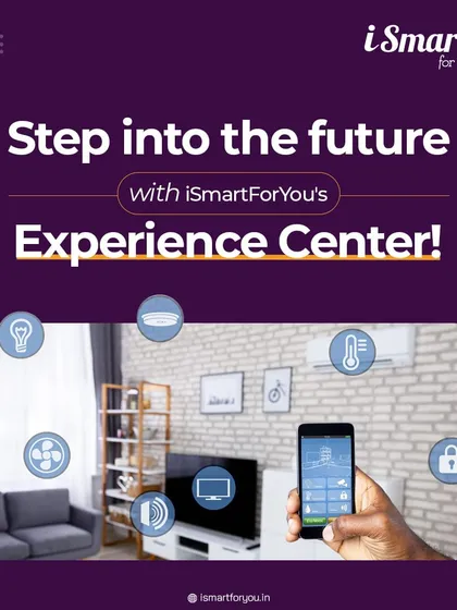 Step into the future at the iSmartForYou Experience Center. This graphic shows how you can control lights, fans, AC, and security from one device. Come and test drive the latest gadgets yourself.