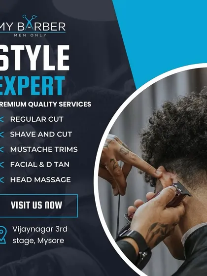 We are your style experts. Our services cover everything you need to look and feel your best, including regular cuts, shaves, mustache trims, facials, D-tan treatments, and relaxing head massages.