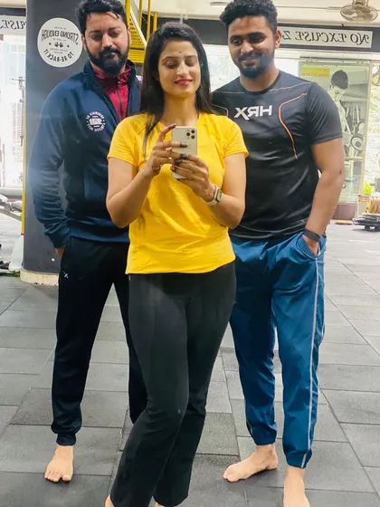 A quick gym selfie with my clients. We are a team, and we push each other to be better every day.