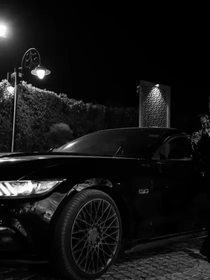 The groom's story, told in classic black and white. This shot captures a sense of modern style and confidence, proving that the quiet, powerful portraits are just as important as the grand ceremonies.