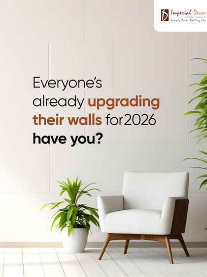 Everyone is already upgrading their walls for 2026. Have you? Don't get left behind. A simple wall treatment can completely modernize your home and prepare it for the latest design trends.