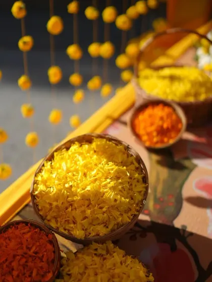 Vibrant Haldi & Mehendi Celebrations photo 59