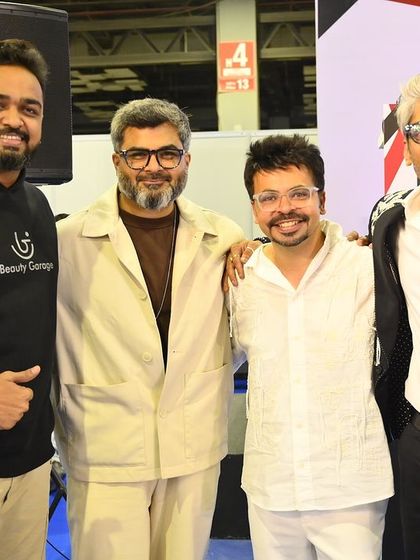 A group photo with my fellow speakers at the Salon Management Congress. It's always a privilege to connect with and learn from other leaders in the field.