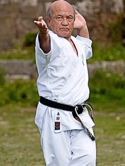 This is Grand Master Sensei Zenpo Shimabukuro, the head of our style. His form and technique represent the pinnacle of the art that I strive to pass on to my students with integrity and respect.