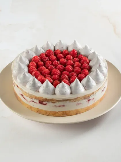 Our Fresh Raspberry Tres Leches is a new addition that has quickly become a favourite. The light, milky cake is topped with a generous amount of fresh raspberries.