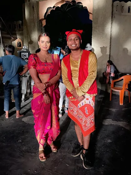 Another successful shoot with actress Neelam Giri for a new song. We frequently collaborate with popular artists on their latest projects.