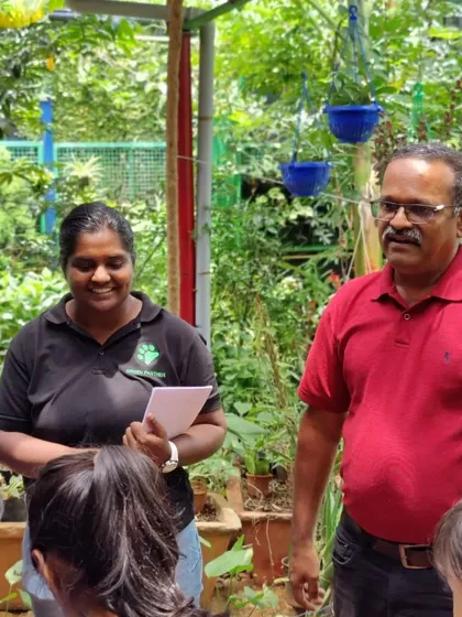 Our founder and an expert naturalist lead a session with a group of curious kids. Our camps are guided by passionate educators who love sharing their knowledge.
