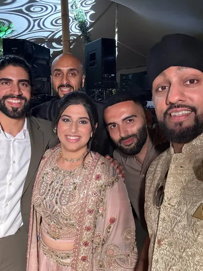 A group selfie with the happy couple in Marbella. We love getting to know our clients and celebrating with them.