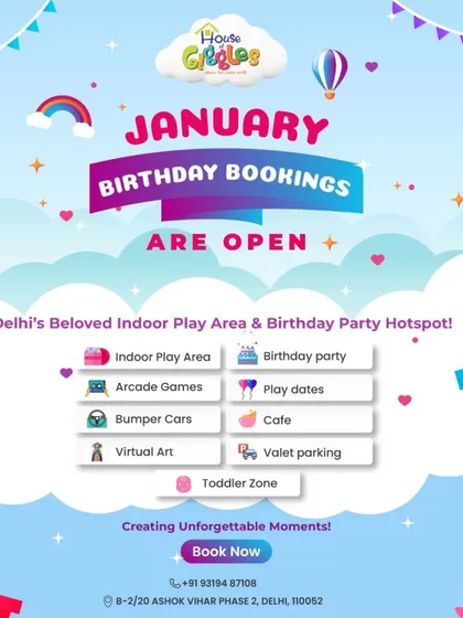 January birthday bookings are open! Our play area is the perfect birthday party hotspot, offering everything from arcade games and bumper cars to a full-service cafe and toddler zone.