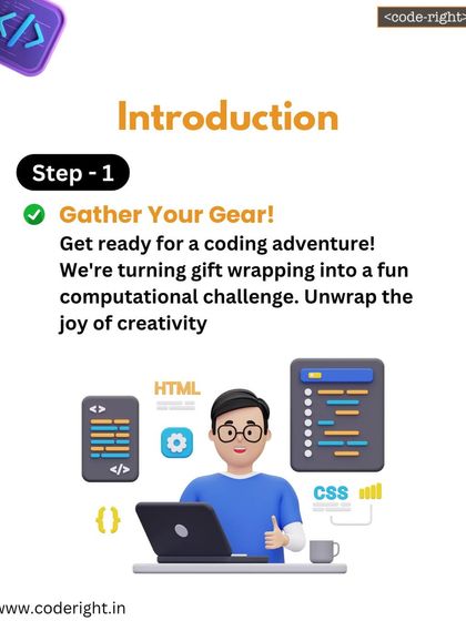 Step 1 of gift wrapping like a coder: Gather your gear. We are turning gift wrapping into a computational challenge, unwrapping the joy of creativity.