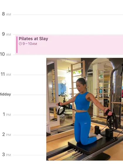 A perfect day doesn't exist... until you plan it around Pilates. Blocking out my calendar for what's really important.