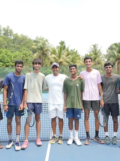 This is the squad from our Goa High Performance Camp. You'll train in a competitive and supportive environment, surrounded by peers who share your drive and ambition. We are a team dedicated to pushing each other to new heights.