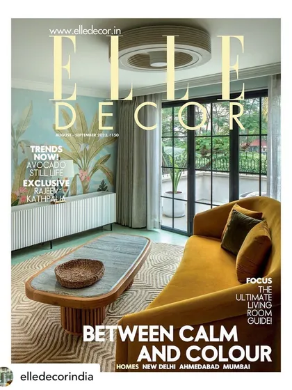 We were honored to have our 'Summer Haus' project featured on the cover of Elle Decor. This recognition highlights our ability to create tranquil yet colorful homes that tell the unique story of their inhabitants.