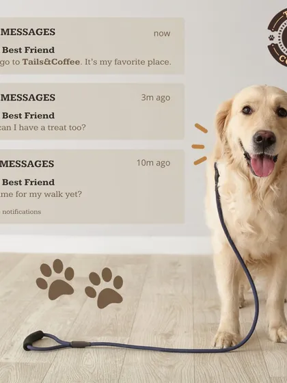 If your pet could text, they'd be asking to come to Tails & Coffee. We are proud to be the favorite place for so many furry best friends.