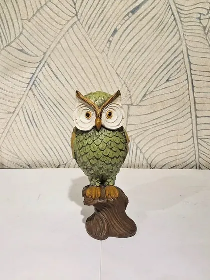 The same wise owl design, available in a lovely green color.