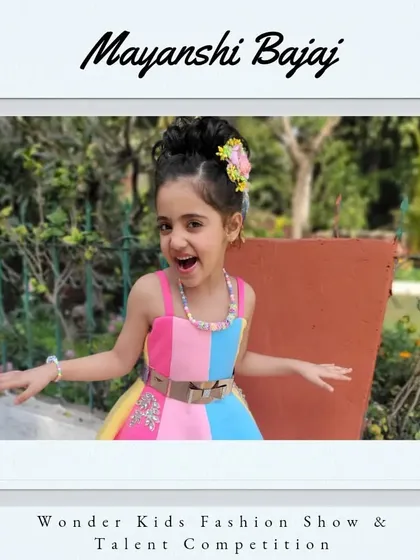 A big welcome to Mayanshi Bajaj. Her expressive joy and colorful dress are what my shows are all about.