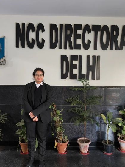 At the NCC Directorate in Delhi. My background as a cadet gives me a unique perspective on discipline and service, which I apply to my legal work.