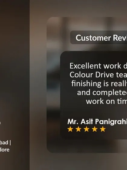We are grateful to receive another 5-star review from a client who trusted us with their interior painting, enamel work, and false ceiling installation. Our team is committed to delivering excellent finishing and on-time completion for every project.